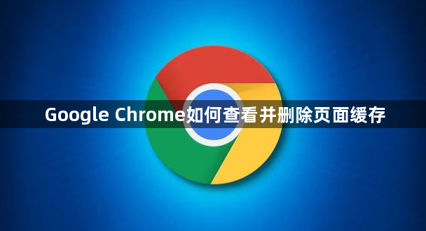 Google Chrome如何查看并删除页面缓存1