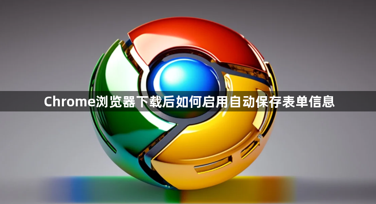 Chrome浏览器下载后如何启用自动保存表单信息1