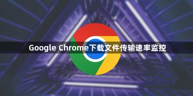 Google Chrome下载文件传输速率监控1