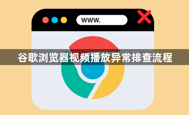 谷歌浏览器视频播放异常排查流程1