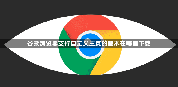 谷歌浏览器支持自定义主页的版本在哪里下载1