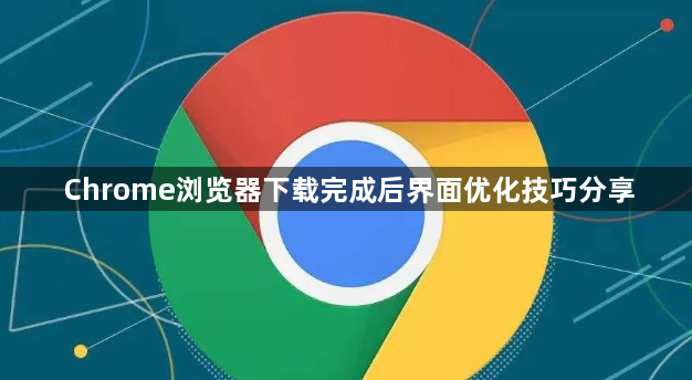 Chrome浏览器下载完成后界面优化技巧分享1