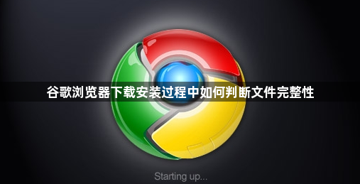 谷歌浏览器下载安装过程中如何判断文件完整性1