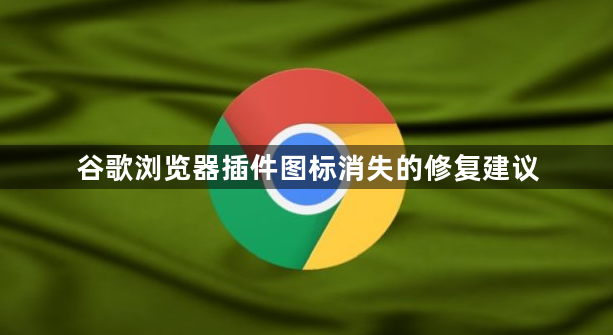 谷歌浏览器插件图标消失的修复建议1