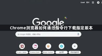 Chrome浏览器如何通过指令行下载指定版本1