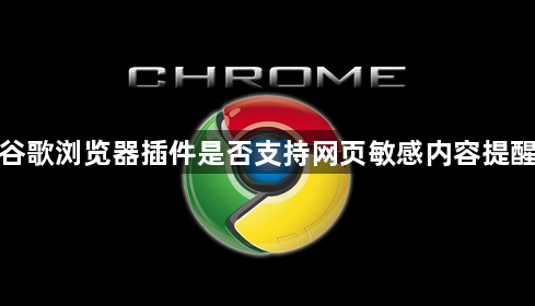 谷歌浏览器插件是否支持网页敏感内容提醒1