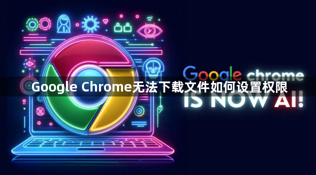 Google Chrome无法下载文件如何设置权限1