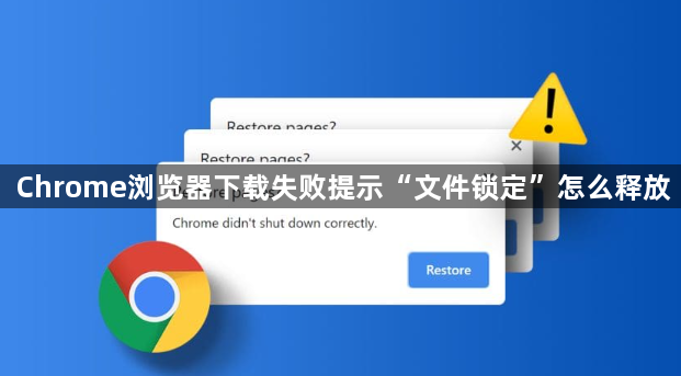 Chrome浏览器下载失败提示“文件锁定”怎么释放1