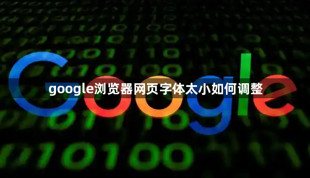 google浏览器网页字体太小如何调整1