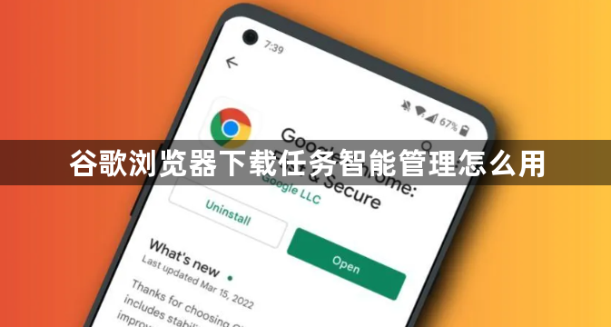 谷歌浏览器下载任务智能管理怎么用1