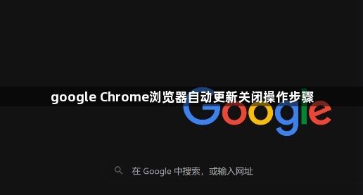 google Chrome浏览器自动更新关闭操作步骤1