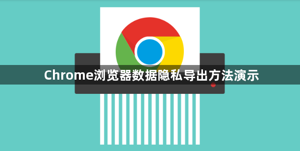 Chrome浏览器数据隐私导出方法演示1