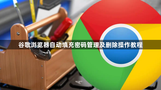 谷歌浏览器自动填充密码管理及删除操作教程1