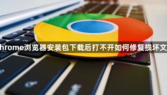 Chrome浏览器安装包下载后打不开如何修复损坏文件1