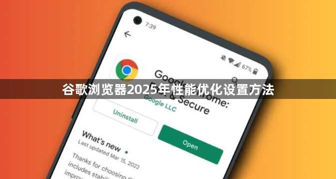 谷歌浏览器2025年性能优化设置方法1