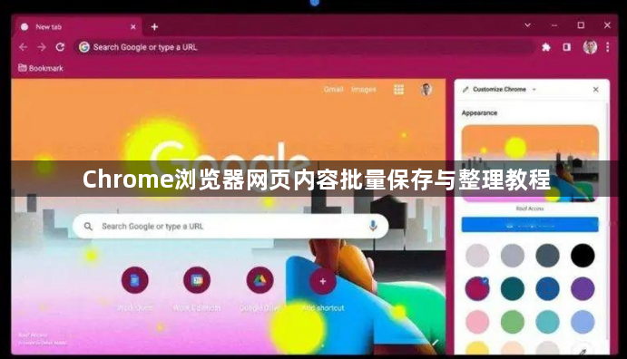 Chrome浏览器网页内容批量保存与整理教程1